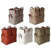 Corduroy Storage Basket Collapsible Storage Bin with Reinforced Handles Foldable Basket Organizer for Kids Toys Clothes Closet Laundry Room Bedroom