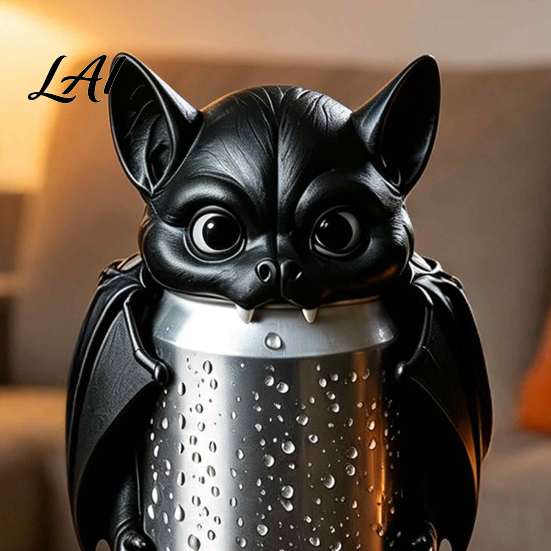 Halloween Party Supplies Bat Can Cover for Standard Soda Cans 3D Printed Reusable Drink Topper Lids with Eyes & Wings Novelty Dustproof Cap Parties