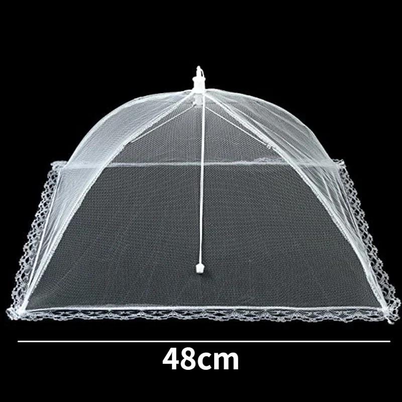 Foldable Food Mesh Cover Fly Anti Mosquito Pop-Up Food Cover Umbrella Meal Vegetable Fruit Breathable Cover Kitchen Accessories.