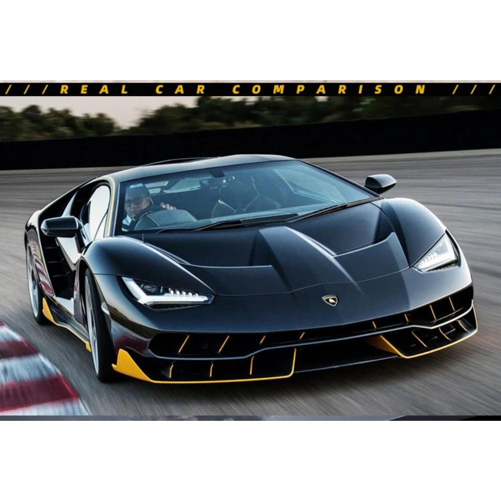 1/24 Lamborghini LP770-4 Centenario Alloy Sports Car Model Diecast Sound Super Racing Lifting Tail Hot Car Wheel for Children Gifts