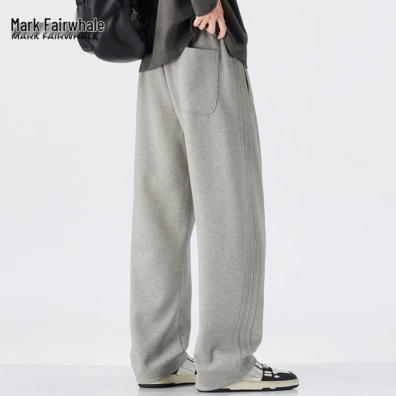 MARK FAIRWHALE Men's Loose Fit Wide Leg Sweatpants