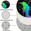 Colorful gaming controller Flannel-printed round floor mats are slip-resistant Suitable for room bedroom terrace garden carpets