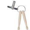 Mini Drumstick Keychain Musical Instrument Toy Compact Percussion Maintenance Tool with Drum Key for