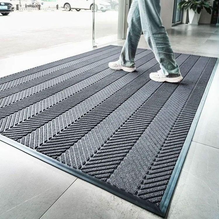 Large Water-Absorbing Anti-Slip Floor Mat - Dust Removal Welcome Mat for Commercial Entrances, Restaurants, and Hotels