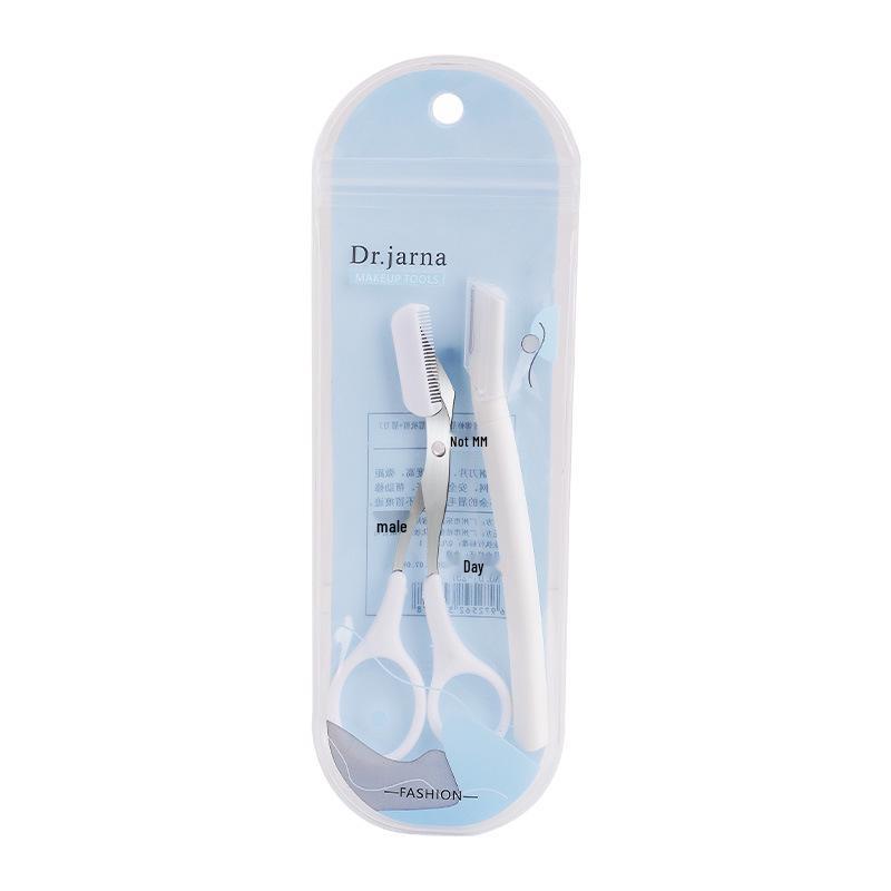 Tijiana DJ-257 Eyebrow Shaping Set: Comb, Scissors, Razor & Small Comb.
