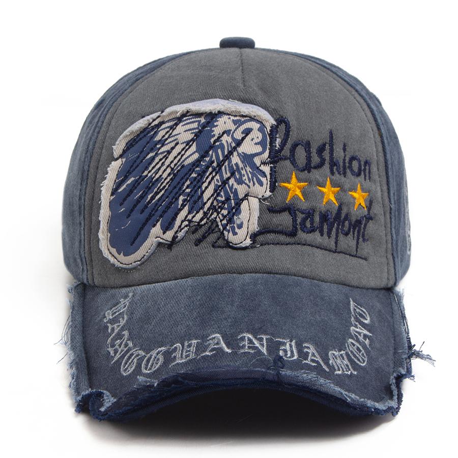 Vintage Washed Baseball Cap Letter Embroidery Soft Top Visor Hat Retro Fashion Men Women Casual Snapback For Outdoor Sports Hot
