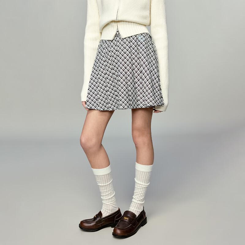 

Ретро-клетчатая плиссированная юбка для девочек ELLE KIDS 140