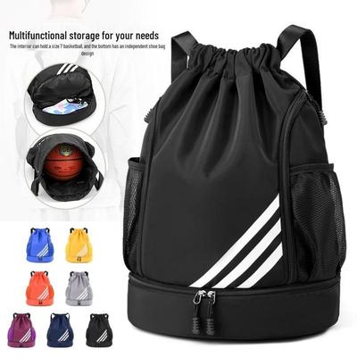 Sportbeutel mit Kordelzug und großer Kapazität für Basketball, Fitnessstudio, Schwimmen und Fußball