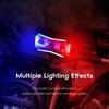 Motorcycle LED Spotlight 30W Headlight 12-18V Warning Strobe Light RGB Color Dynamic Hi/Lo Beam Light for Motorcycle Accessories