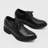Leather Shoes Men's 2025 New Business Dress Men's Leather Shoes Casual Breathable Soft Black Sole Soft Surface British Wedding Shoes