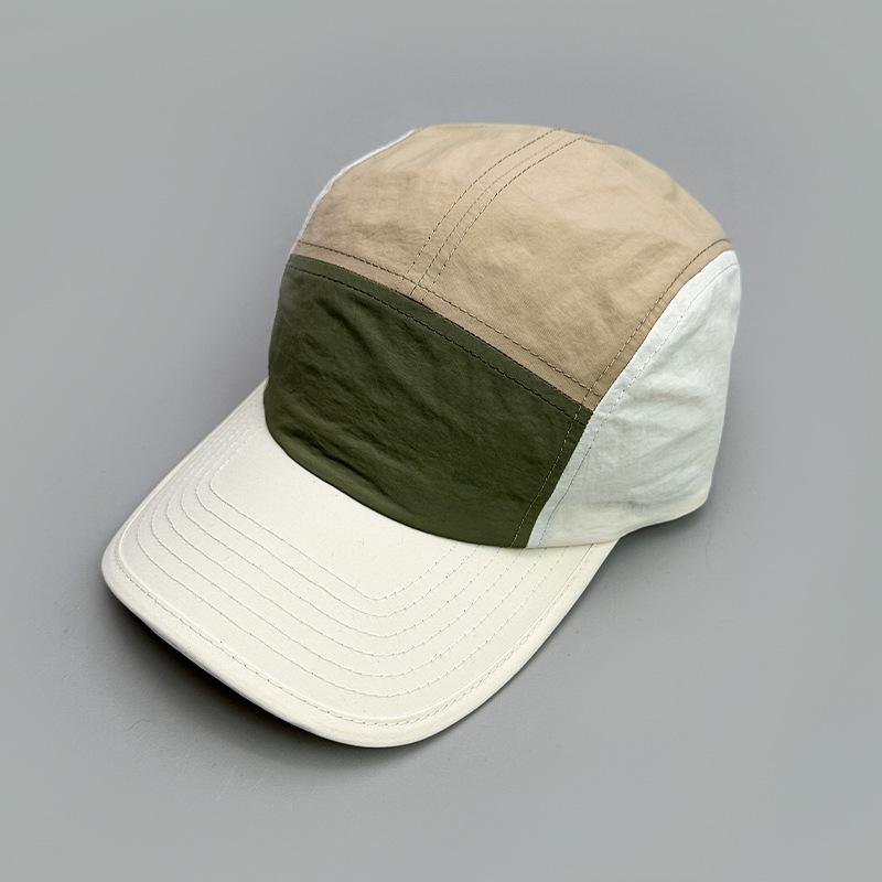 Retro Embroidery Light Board Contrasting Color Baseball Cap For Men And Women Outdoor Sports Quick-Drying Couple Sunshade