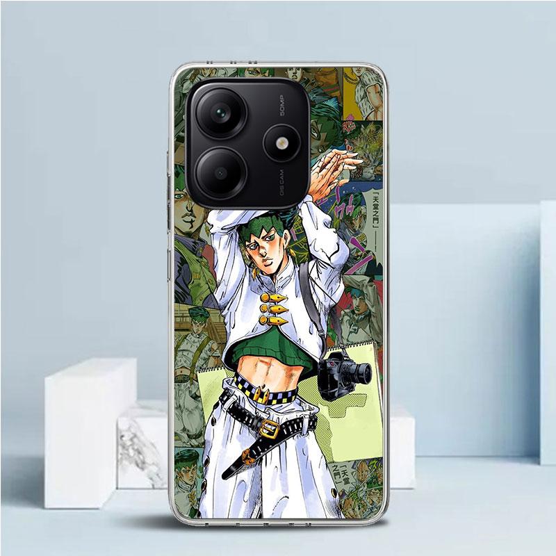 JoJo Adventure Rohan Kishibe Phone Case For Xiaomi Redmi Note 15 14 14S 13 12S 12 Pro Plus 11S 11 11T 11E 10S 10 + Soft TPU Back