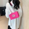 Elegant Pu Leather 2024 Spring Summer Lady's Small Handbag With Chic Quilted Texture