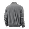 2024 Men's Autumn Stand Collar Windproof Sports Jacket - Solid Color, Casual Outdoor Coat