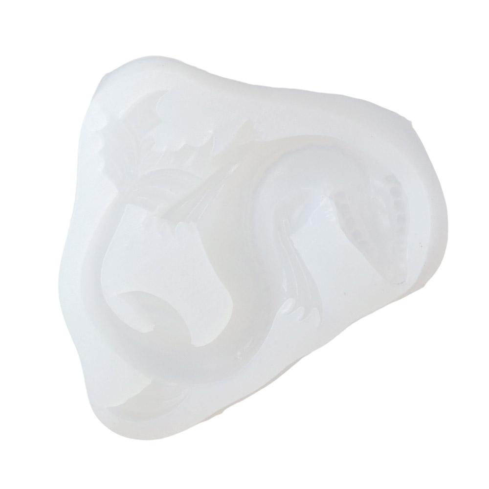 Sea Resin Molds Silicone Sea Serpent Silicone Molds White 10.2*9*2.5 Cm Epoxy Resin Silicone Molds Polymer Clay светло-серый