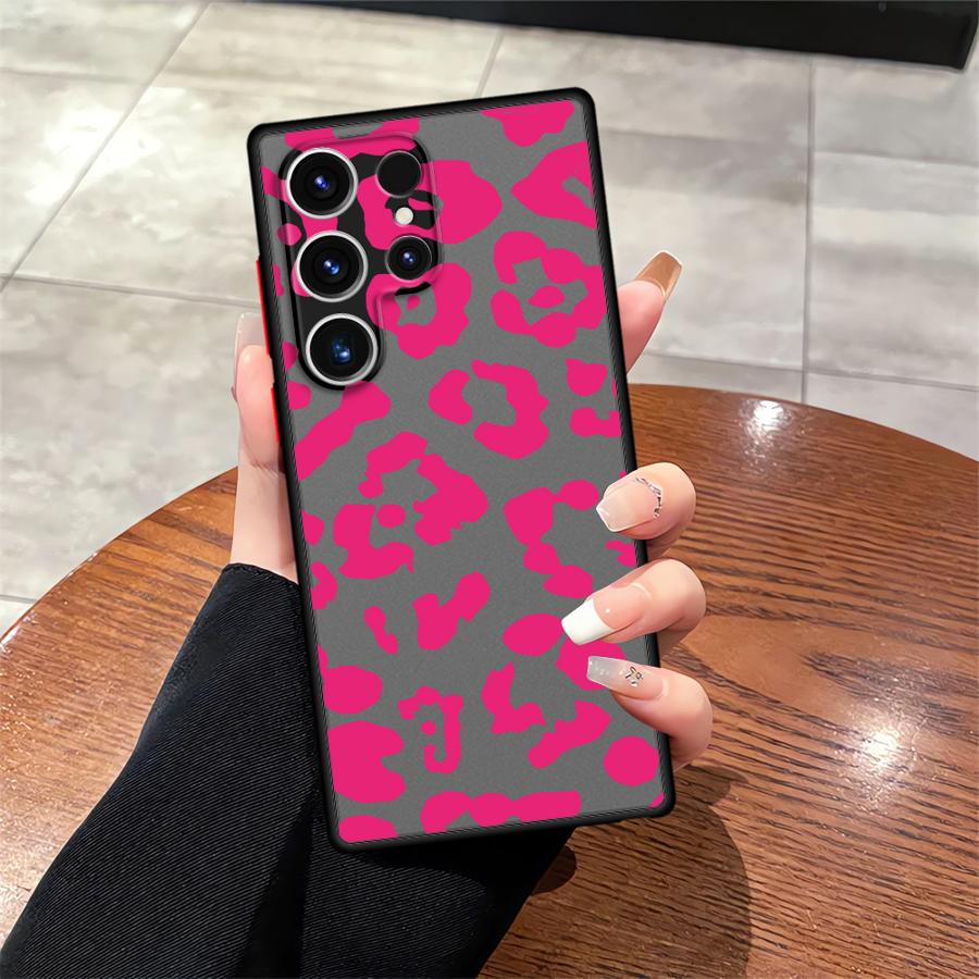 Leopard Print Case for Samsung Galaxy S21 Note 20 Ultra 10+ S23 FE S24 Plus S25+ S24+ S23+ S25 Ultra S20 S22+ S21+ S22 Back