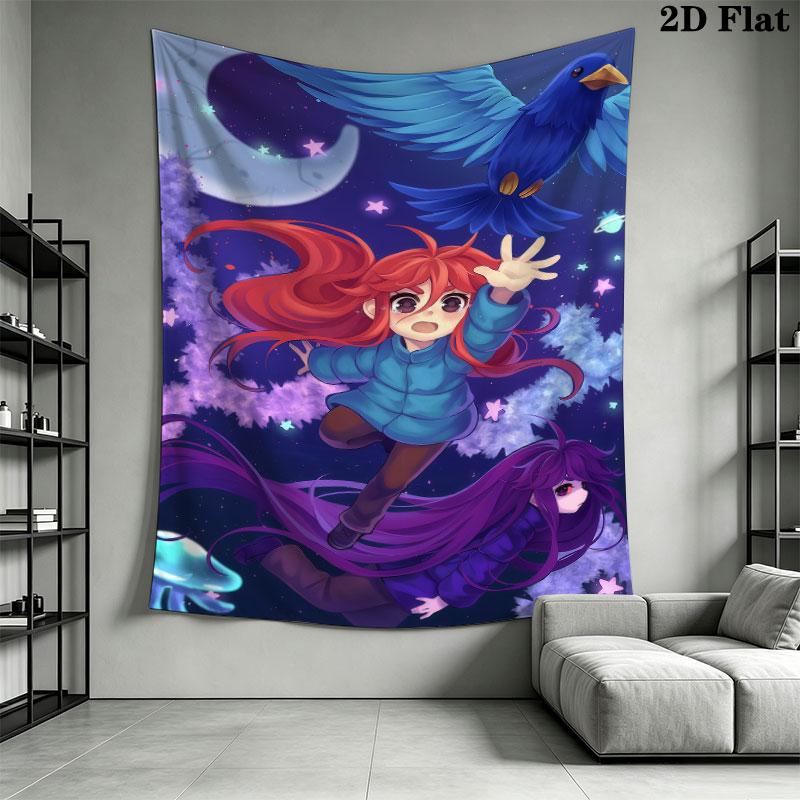 Celeste Dawn Wall Hanging Printed Fabric Blanket Decorative Tapestries for Bedroom Living Room Home Decor