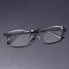 Fashion Metal Full Frame Blue Light Blocking Reading Glasses With Diopter Square Big Frame For Business Men +100 +200 +300