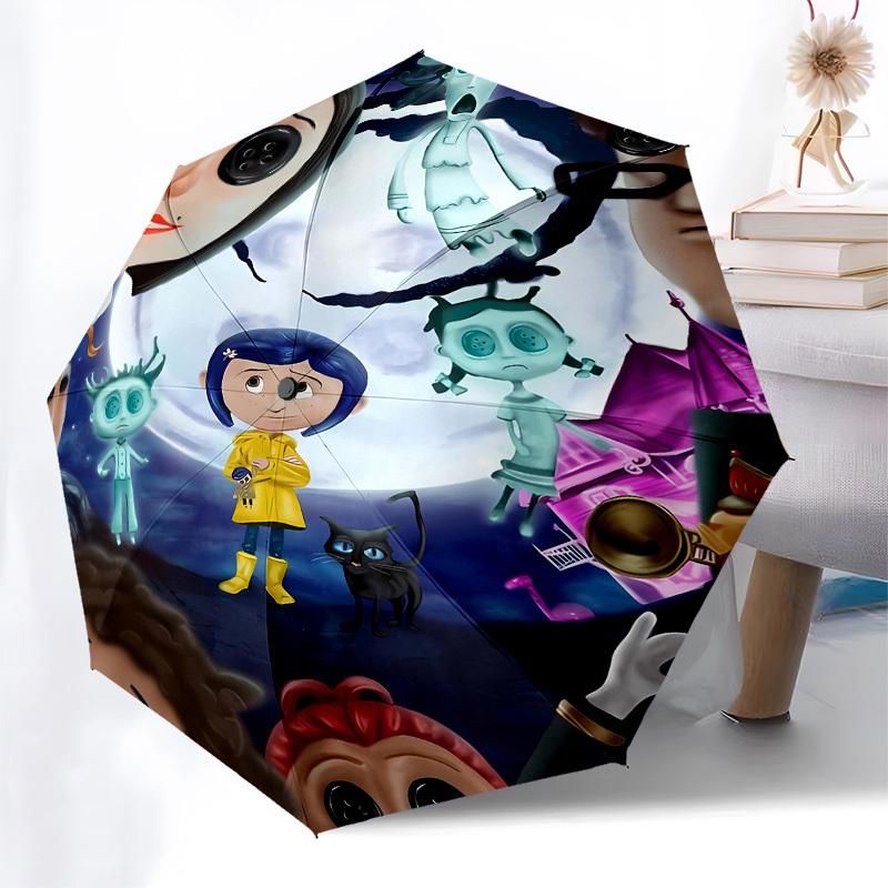 Hotel Transylvania Mavis Automatic Opening and Closing, 8 rib Structure Portable Umbrella, Suitable for Men and Women in All Seasons  Perfec