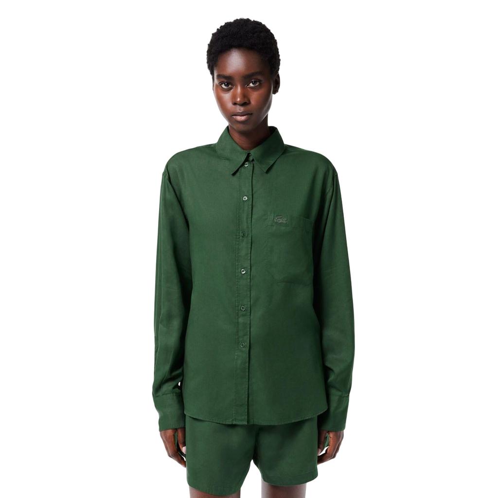 Lacoste Womens/Ladies Flowing Lyocell Oversized Shirt