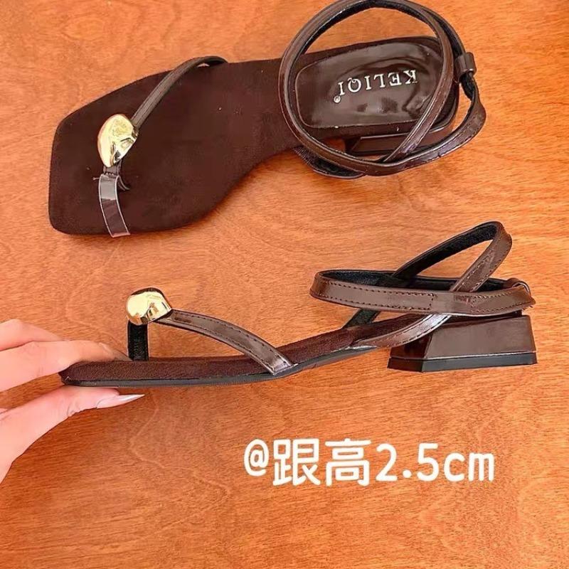 Fashion Summer Clip Toe Slippers for Women Fashion Elegant High Heel Sandals Luxury Design Sliding New Women's Shoes Sandalias De Mujer