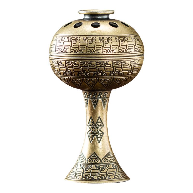 Charcoal Incense Burner Metal Incense Censer Home Decor Sculptures For Relaxation Meditation Yoga Room Hotel Patio Ceremony