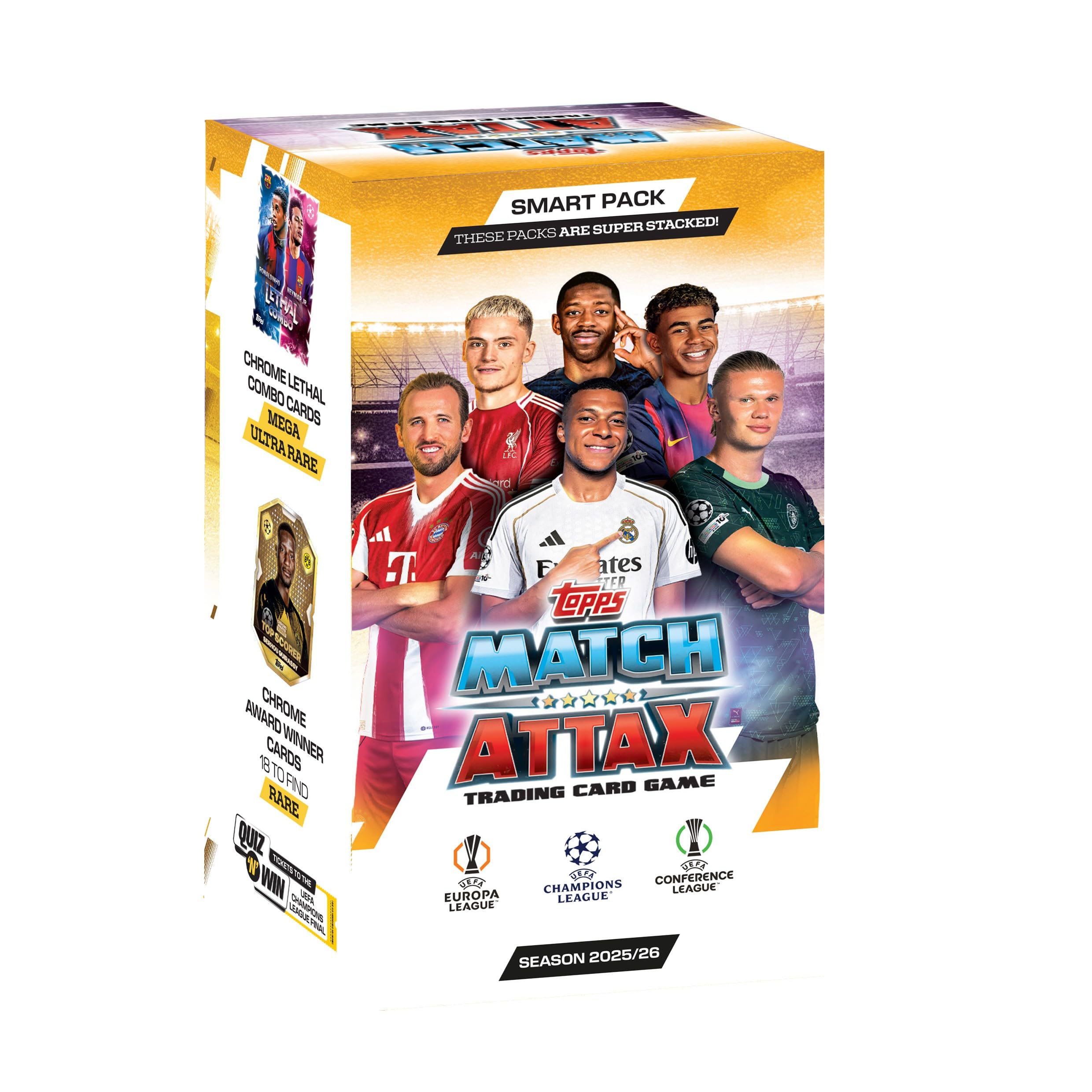 Topps UEFA Champions League Match Attacks 2025 Trading & Collectible Card Game (Smart Pack)