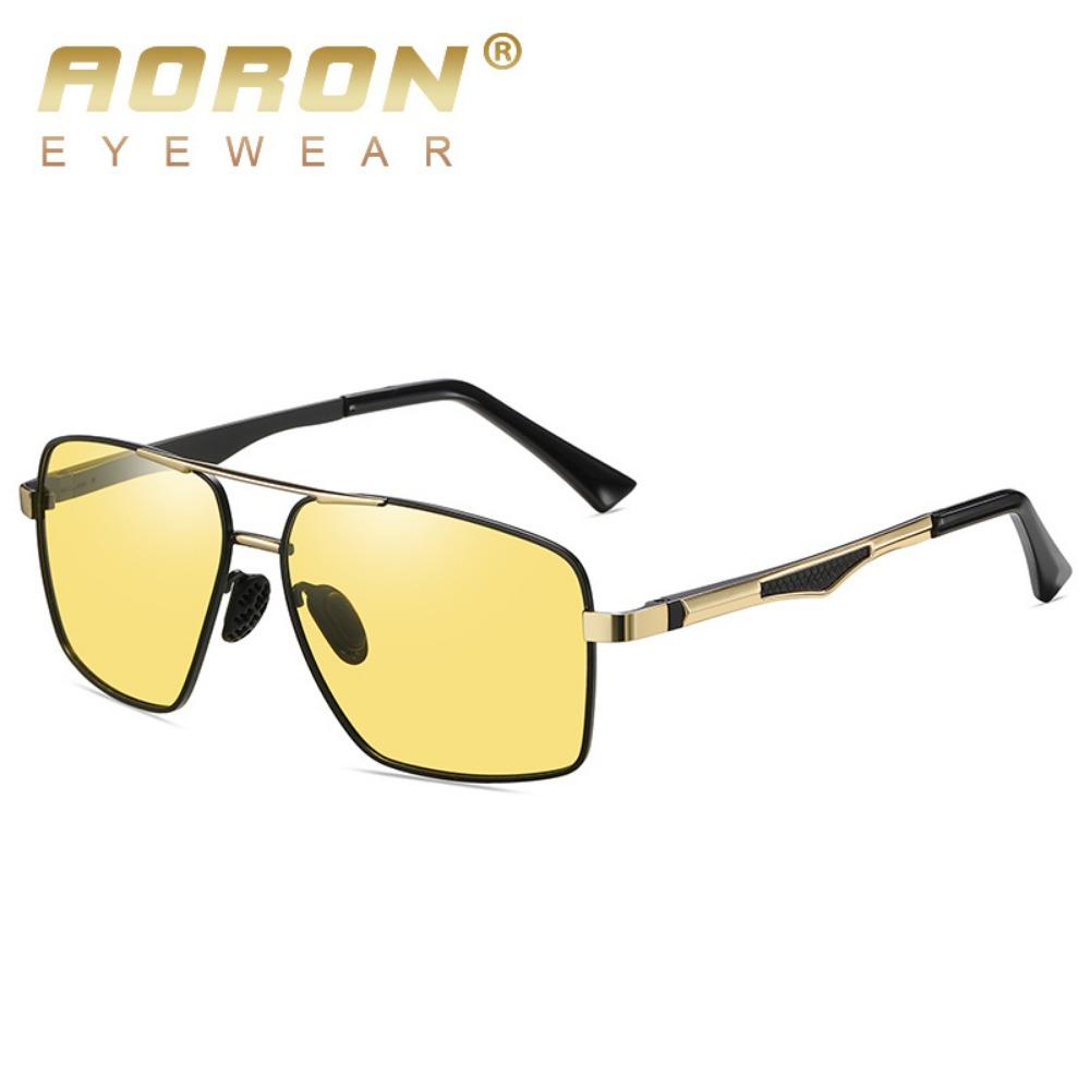 aoron Polarized Sunglasses Fashionable Men's Color-changing Toad Glasses Night Vision Driving Sunglasses
