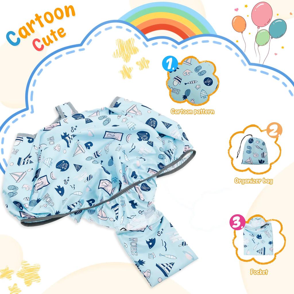 Einkaufswagen-Sitzbezug, Hochstuhlbezug für Kinder, wasserdichtes Polyester, schmutzabweisendes Sicherheitskissen aus Polyester für Babys und Kleinkinder