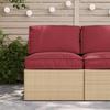 Pallet Cushion Set 2 Pcs Beige Oxford Fabric