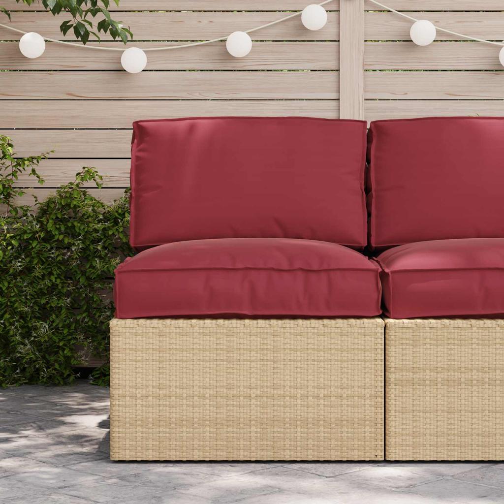 Pallet Cushion Set 2 Pcs Beige Oxford Fabric