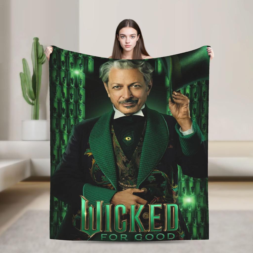 Wicked For Good Fiyero 2025 Film Super Soft Blanket Kids Plush Bedding Throws Novelty Living Room Flannel Bedspread Bed Cover
