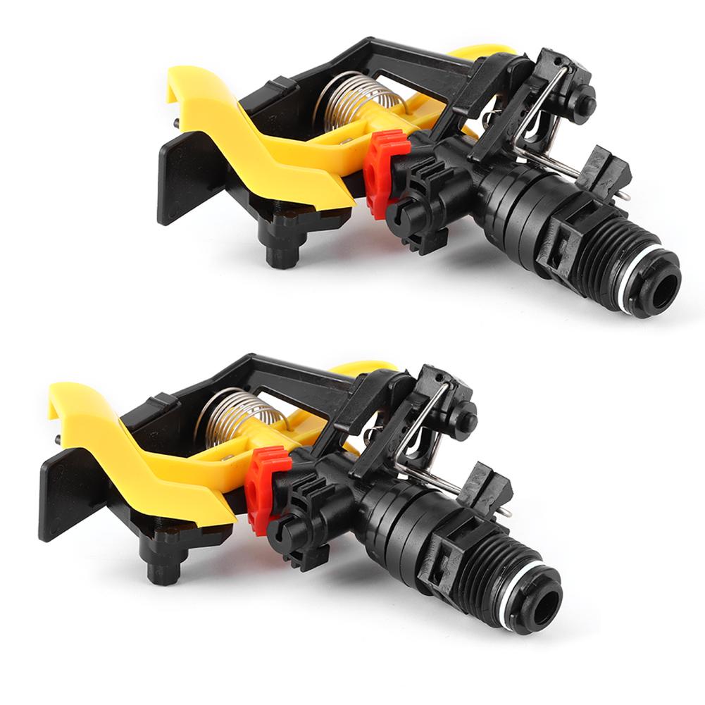 2Pcs Male Thread G1/2 Garden Lawn Rotating Irrigation Sprinkler Watering Sprayer Nozzle
