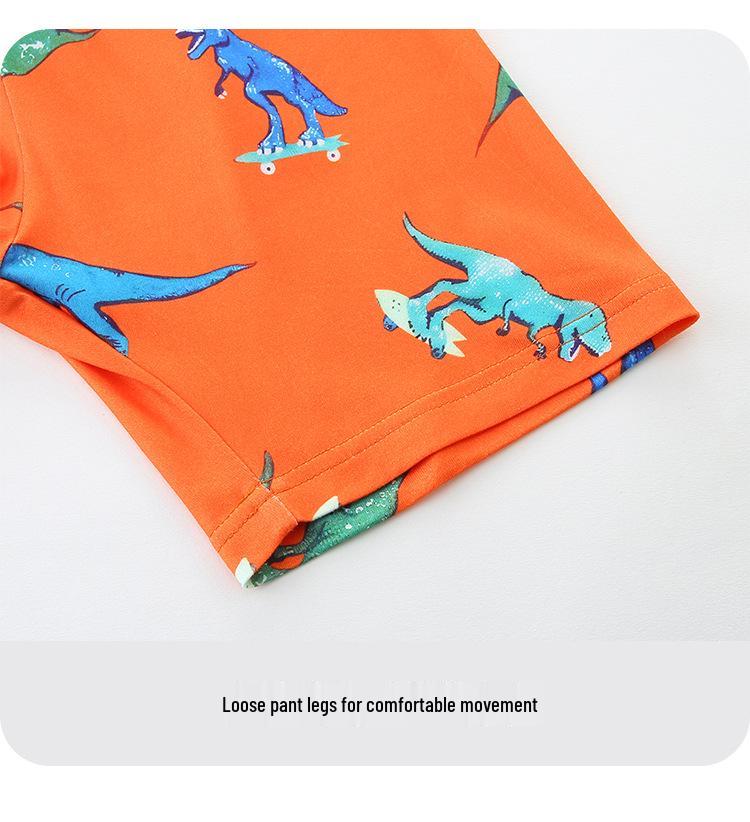 European & American Children's Casual Summer 2-Piece Home Wear Set: Fashion Shorts for Boys