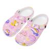 White Printed EVA Casual Clogs for Women Men Soft Sole Lightweight Breathable Slip On Sandals Slippers Summer Daily Leisure Shoes