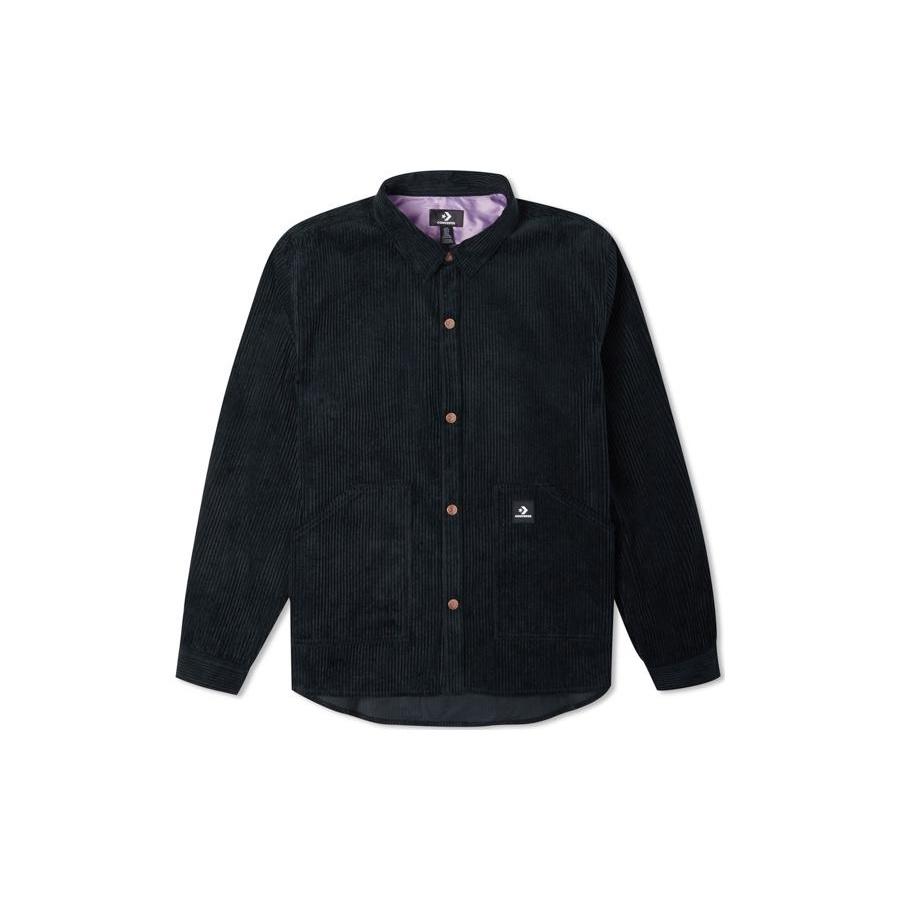 Converse Corduroy Button Shirt Asia Sizing Black Men s 10024006-A01 L