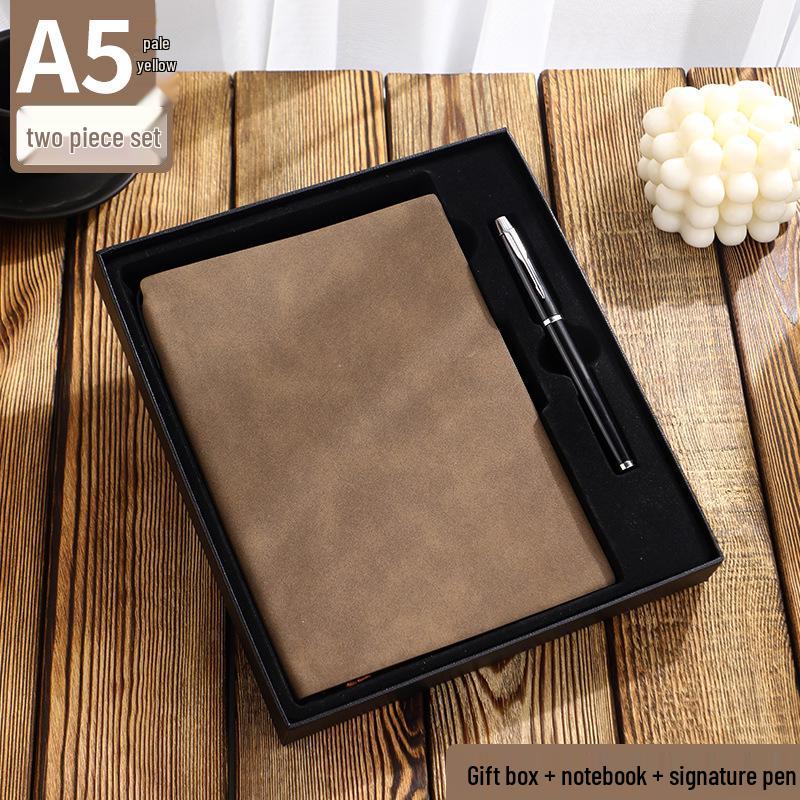 A5 Sheepskin Leather High-End Notebook with Thickened Dowling Paper