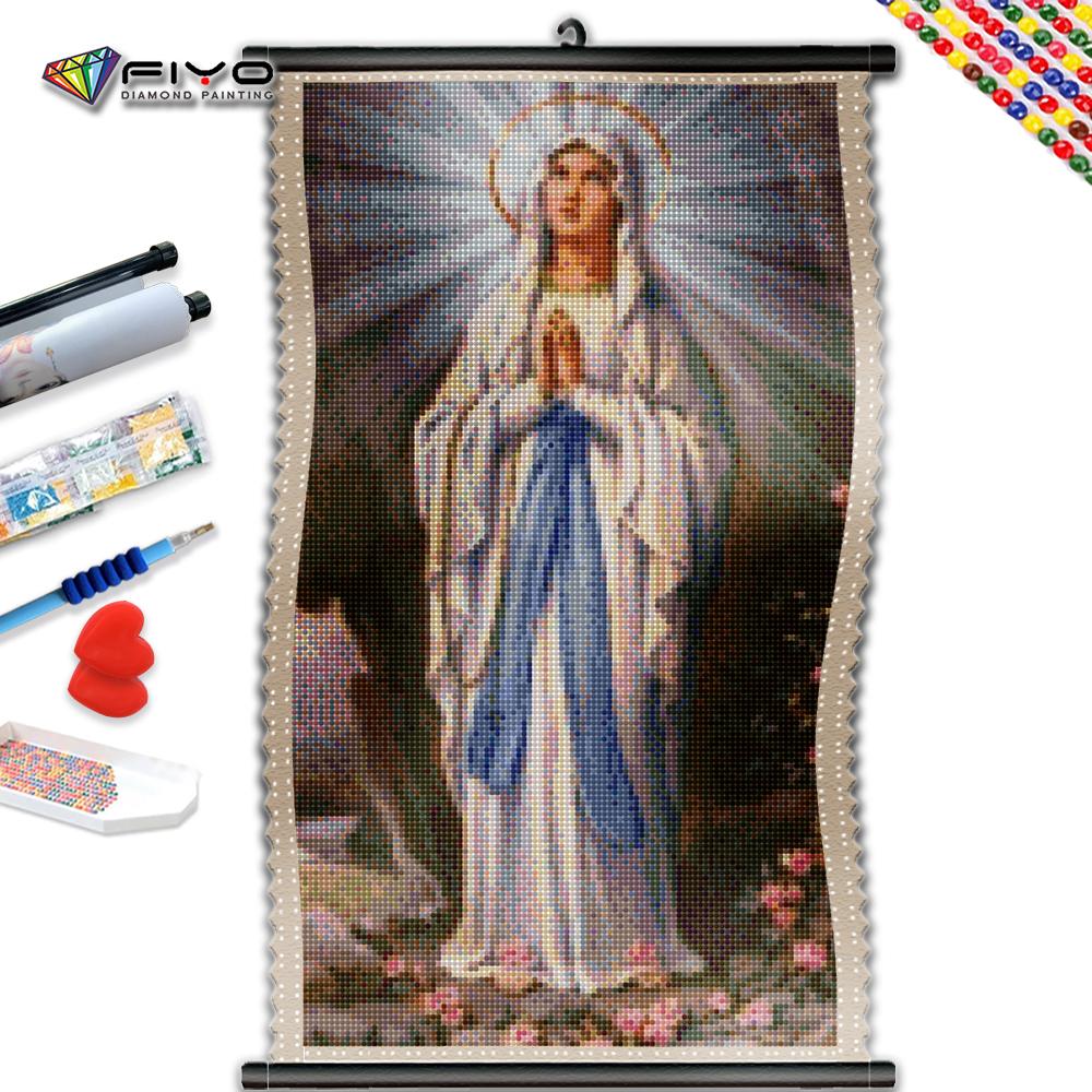 

5D DIY Рамка Полный Квадратный Круглый Алмаз Живопись Религиозные Фигуры Вышивка Крестом Мозаика Текст Изображение Стразы Настенный Декор