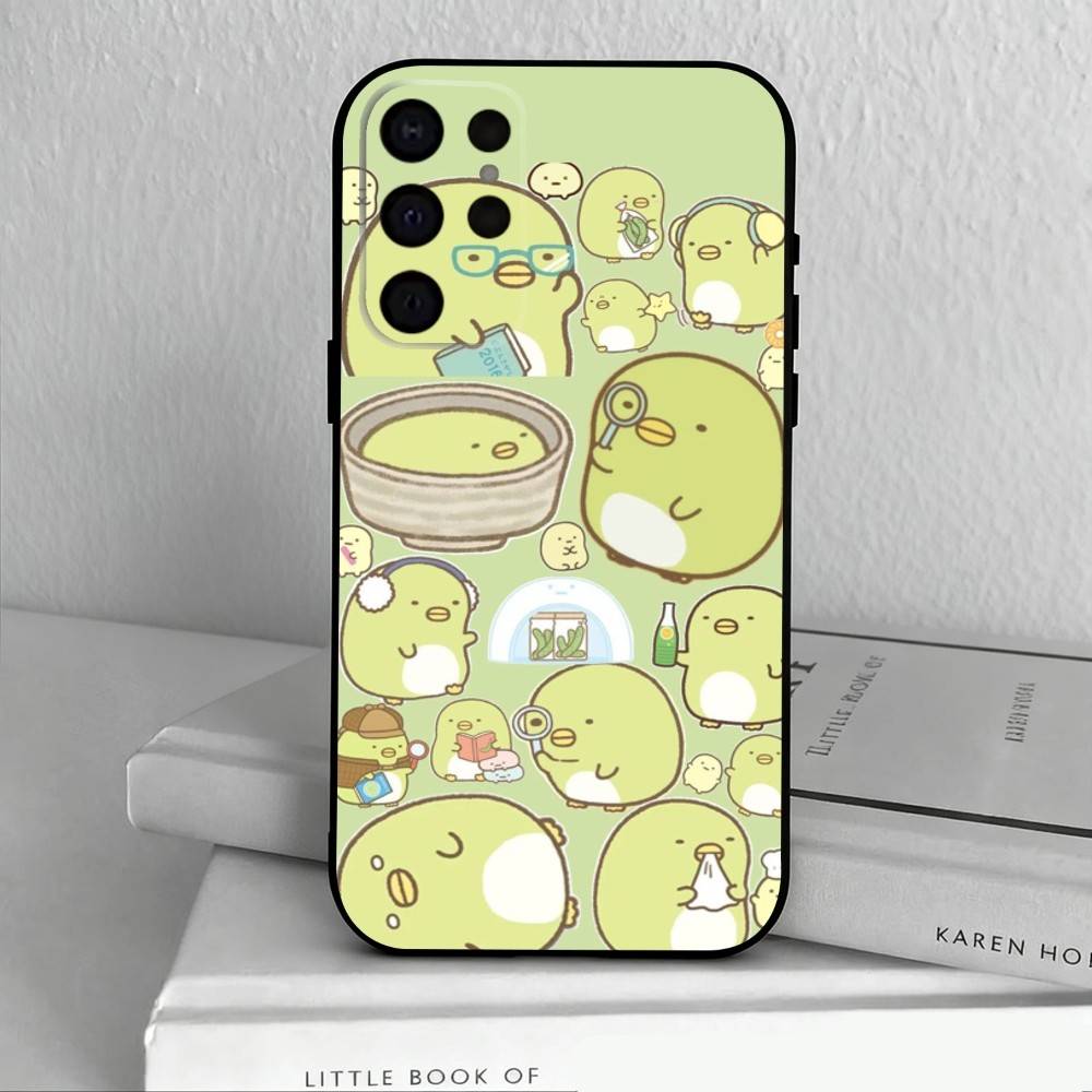 S-Sumikko Anime G-Gurashi-I  Phone Case For Samsung S25,S24,S21,S22,S23,S30,Ultra,S20,Plus,Others Soft Black Cover