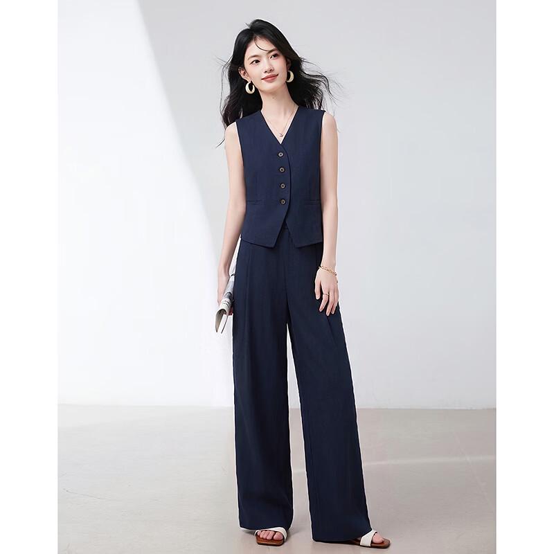 Women's Elegant Vest and Trousers Suit