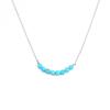 Stylish Magnetic Necklace for Luxury Jewelry Natural Power Made In Japan [MWJ TOKYO] Women, Turquoise, Silver, 32-Face Cut, Accessory, Stone, Stone,