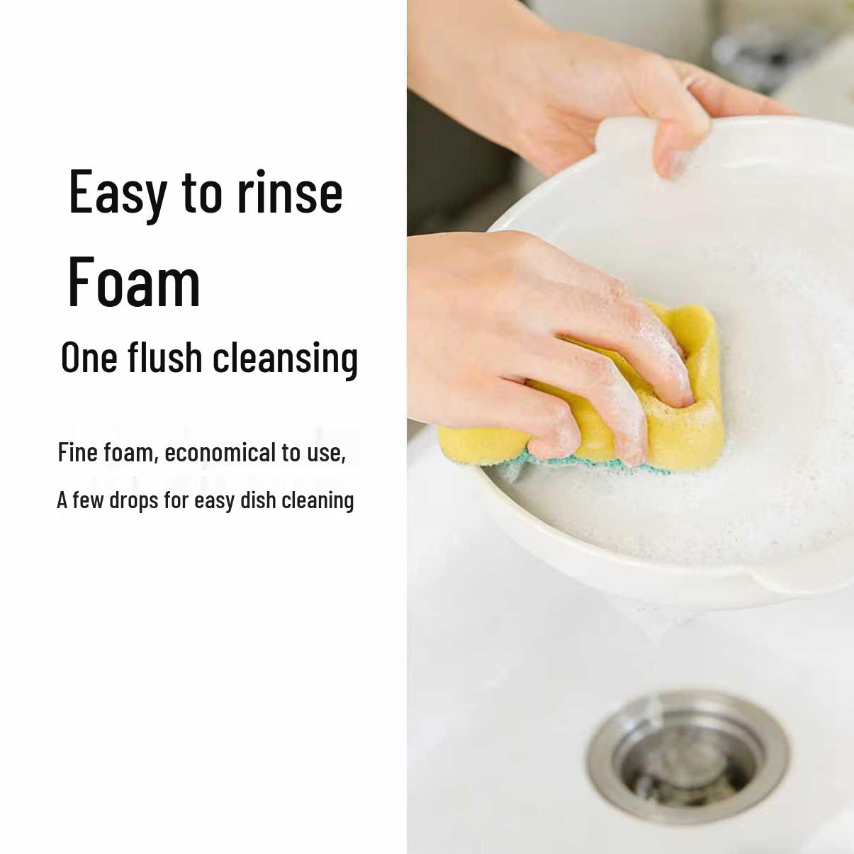 Food-Grade Dish Soap & Detergent: Cleaner for Tableware, Fruits, Vegetables, Oil Stains, and Descaler Standard size
