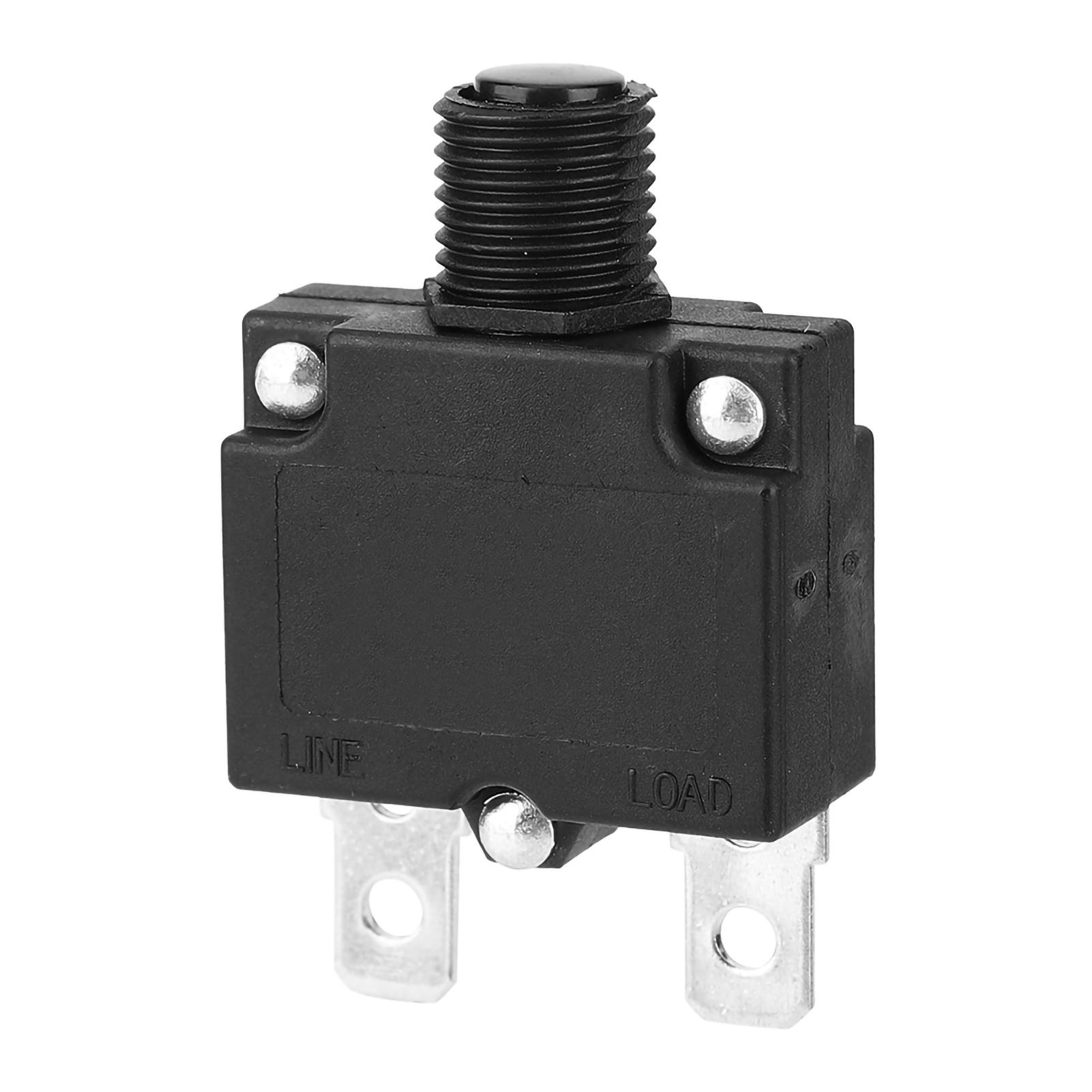 

10 Pcs Current Overload Protector Circuit Breaker with Water Proof Cap 125 250Vac 32Vdc(10A)