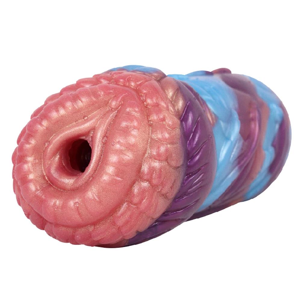 Soft Silicone Fantasy Dragon Male Masturbator Intimate Pocket Artificial Vagina Adult Product Sex Toys For Men Fantasy Dildos