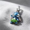 New 925 Silver Cute Lovely Stitch Lilo Pendant Bead The Princess Charm Fit Bracelet DIY Women's Jewelry Gift