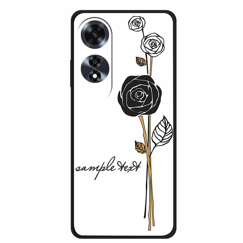 

3D Emboss Case For OPPO A60 4G Phone Case A 60 Coque Relief Flowers Soft Silicone Back Cover For OPPO A60 Case Funda Shell Bag OPPO A60 4G