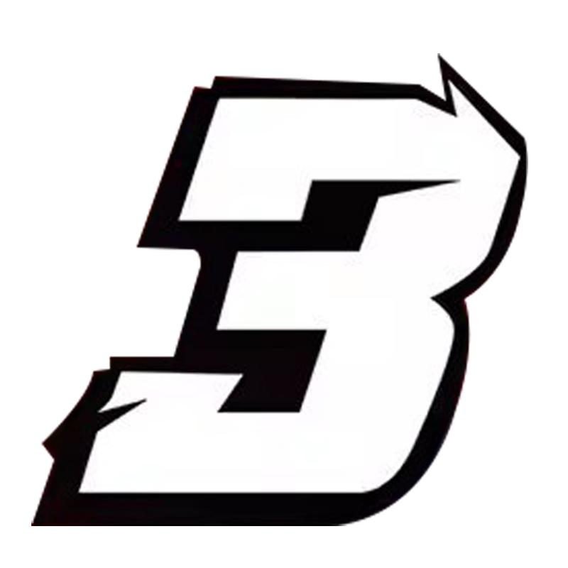 1PC Motorcycle Reflective Sticker,Helmet Decoration,Waterproof And Wear-Resistant,Arabic Numeral Sticker,Motorcycle Accessories