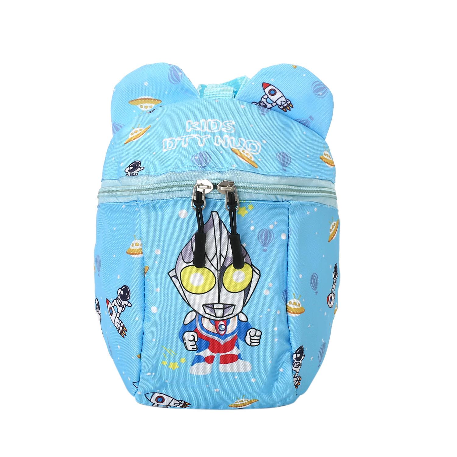 

Kindergarten Anti-Lost Student Schoolbag Cartoon Cool Child Backpack Spring And Summer Children S Bag небесно-голубой