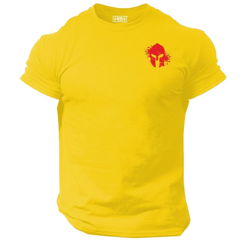 Blood Spartan Helmet T Shirt Small Gym Clothing Bodybuilding Training Boxing Top