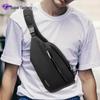 Men's Multifunctional Waterproof Crossbody Chest Bag - Trendy Style, Customizable for Sports and Casual Wear